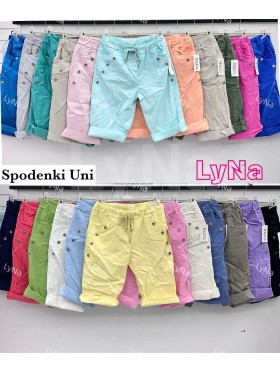 Spodenki damskie wloskie, size uni, paczka 6szt, mix kolor