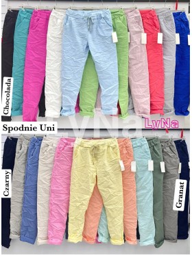 Spodnie damskie wloskie, size uni, paczka 6szt, mix kolor