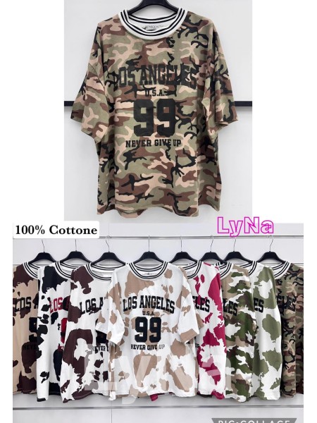 Bluzki damskie wloskie, size uni, paczka 6szt, mix kolor