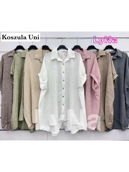 Koszule damskie wloskie, size uni, paczka 6szt, mix kolor