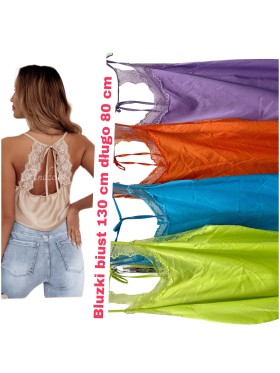 Bluzki  Biust 130 cm  damskie wloskie, size uni, paczka 6szt, mix kolor