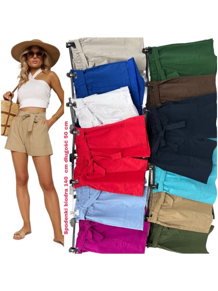 spodenki biodra 140 długo 50 cm damskie wloskie, size uni, paczka 6szt, mix kolor