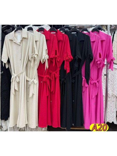 Sukienki damskie wloskie, size uni, paczka 6szt, mix kolor