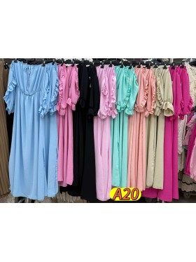 Sukienki damskie wloskie, size uni, paczka 6szt, mix kolor