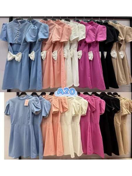 Sukienki damskie wloskie, size uni, paczka 6szt, mix kolor