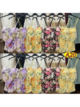 Bluzki damskie wloskie, size uni, paczka 6szt, mix kolor
