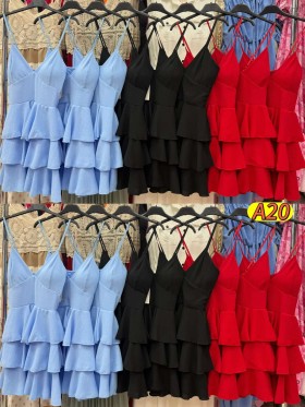 Sukienki damskie wloskie, size uni, paczka 6szt, mix kolor