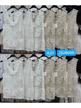 Bluzki damskie wloskie, size uni, paczka 6szt, mix kolor
