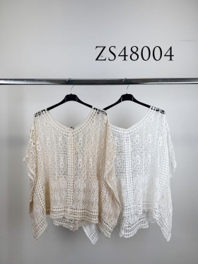 Bluzki damskie wloskie, size uni, paczka 6szt, mix kolor