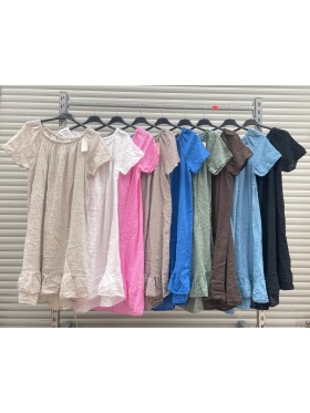 Sukienki damskie wloskie, size uni, paczka 6szt, mix kolor