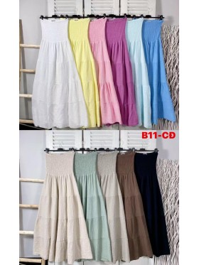 Sukienki damskie wloskie, size uni, paczka 6szt, mix kolor