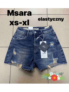 Spodenki jeansowe damskie M'sara , size xs-xl, paczka 10szt,