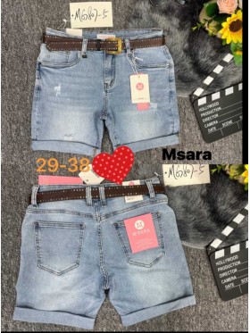 Spodenki jeansowe damskie M'sara , size 29-38, paczka 10szt,