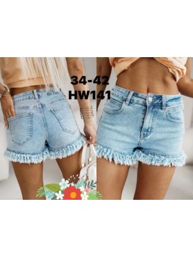Spodenki jeansowe damskie  , size 34-42, paczka 10szt,