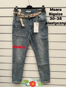 Jeansy damskie M'sara , size 30-38, paczka 10szt,