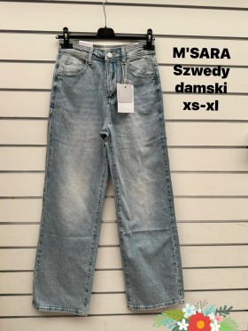 Jeansy damskie M'sara , size xs-xl, paczka 10szt,
