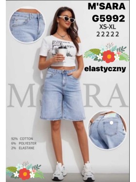 Spodenki jeansowe damskie M'sara , size xs-xl, paczka 10szt,