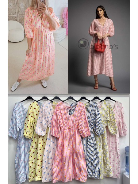 Sukienki  damskie wloskie , size uni, paczka 6szt, mix kolor