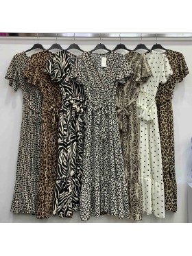 Sukienki  damskie wloskie , size uni, paczka 6szt, mix kolor