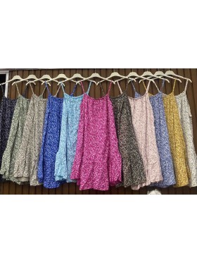 Sukienki  damskie wloskie , size uni, paczka 6szt, mix kolor