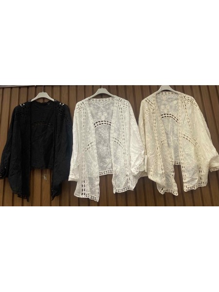Bluzki damskie wloskie , size uni, paczka 6szt, mix kolor
