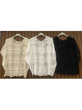 Bluzki damskie wloskie , size uni, paczka 6szt, mix kolor