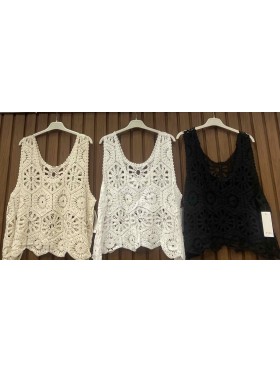 Bluzki damskie wloskie , size uni, paczka 6szt, mix kolor