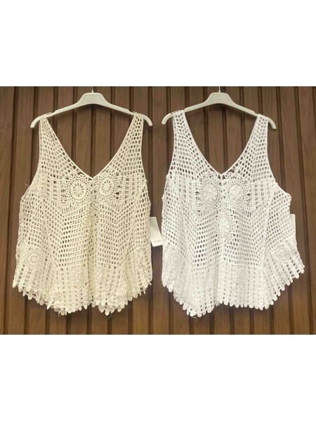 Bluzki damskie wloskie , size uni, paczka 6szt, mix kolor