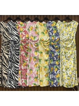 Sukienki  damskie wloskie , size uni, paczka 6szt, mix kolor