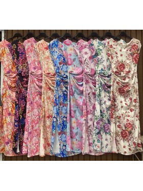 Sukienki  damskie wloskie , size uni, paczka 6szt, mix kolor