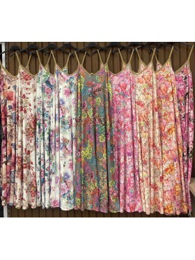 Sukienki  damskie wloskie , size uni, paczka 6szt, mix kolor