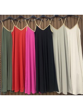 Sukienki  damskie wloskie , size uni, paczka 6szt, mix kolor