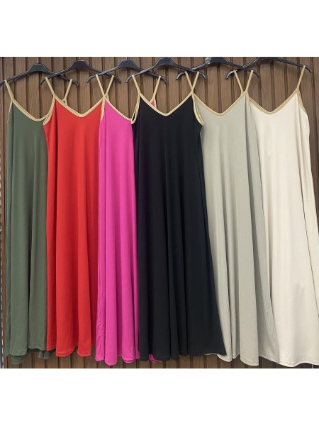 Sukienki  damskie wloskie , size uni, paczka 6szt, mix kolor