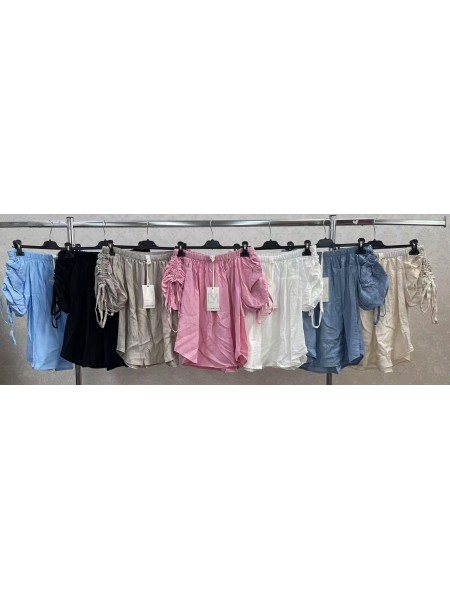 Bluzki  damskie wloskie , size uni, paczka 6szt, mix kolor
