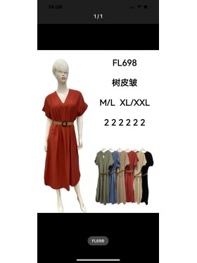 Sukienki  damskie wloskie , size m-2xl, paczka 12szt, mix kolor