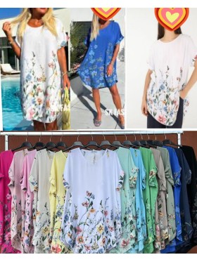 Bluzki  damskie wloskie , size uni, paczka 6szt, mix kolor