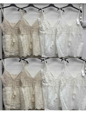 Bluzki  damskie wloskie , size uni, paczka 6szt, mix kolor