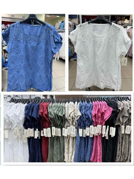 Bluzki  damskie wloskie , size uni, paczka 6szt, mix kolor