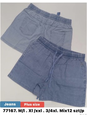Spodenki jeansowe damskie  , size m-4xl, paczka 12szt,mix kolor