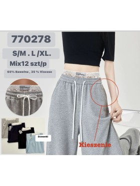 Spodnie damskie  , size s-xl, paczka 12szt,mix kolor