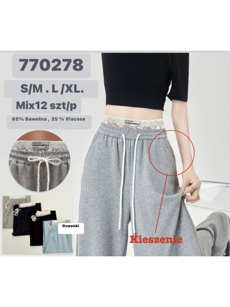 Spodnie damskie  , size s-xl, paczka 12szt,mix kolor