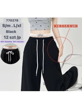 Spodnie damskie  , size s-xl, paczka 12szt,1kolor