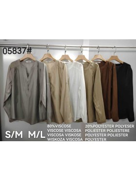 Bluzki damskie tureckie, size s-l, paczka 4szt, 1kolor