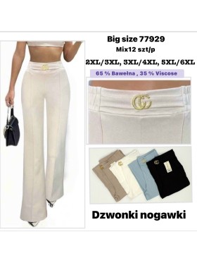 Spodnie damskie  , size 2-6xl, paczka 12szt,mix kolor