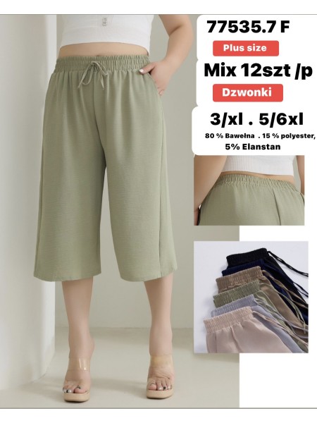 Rybaczki damskie  , size 3-6xl, paczka 12szt,mix kolor