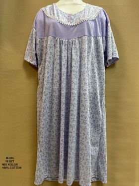 Koszule nocne damskie , size m-3xl, paczka 10szt, mix kolor