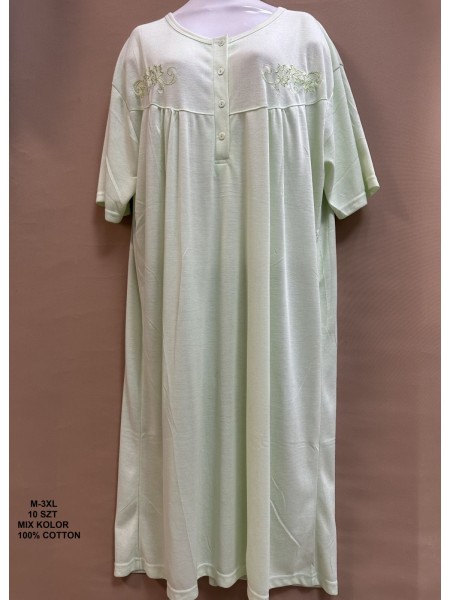 Koszule nocne damskie , size m-3xl, paczka 10szt, mix kolor