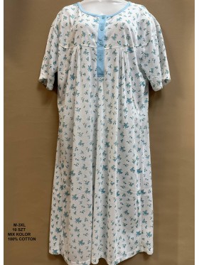 Koszule nocne damskie , size m-3xl, paczka 10szt, mix kolor