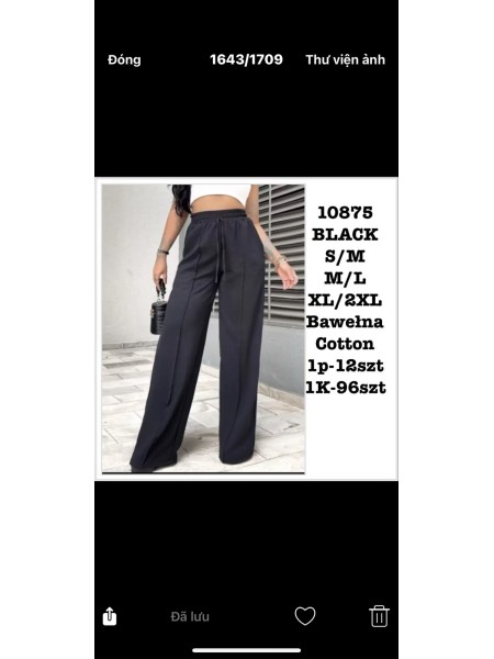 Spodnie damskie  , size s-2xl, paczka 12szt,1 kolor