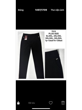 Spodnie damskie  , size xl-6xl, paczka 12szt,1 kolor